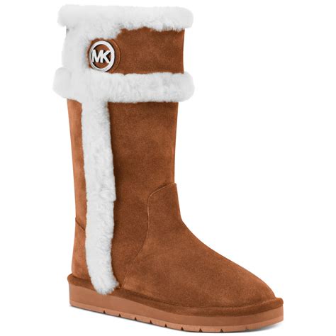 michael kors winter shearling boots|michael kors women winter boots.